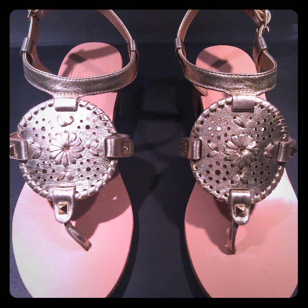 Jack Rogers block heel sandals!